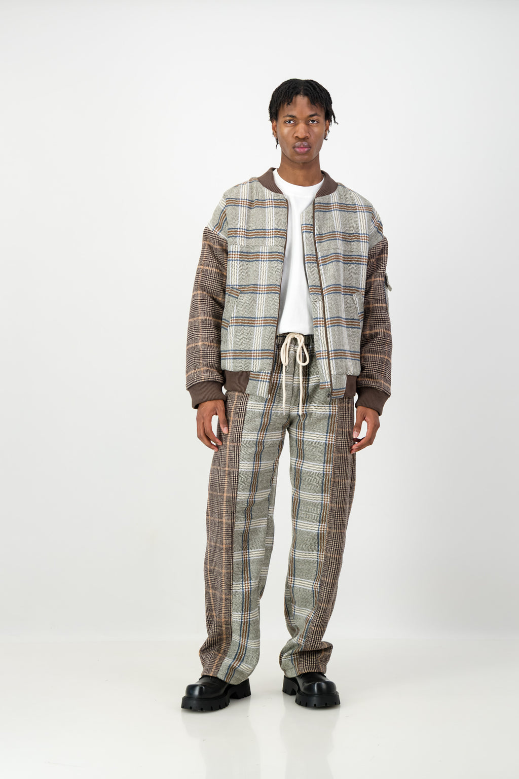 PANELED BOMBER JACKET