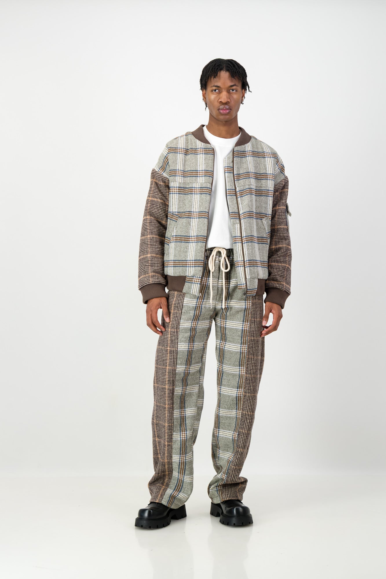 PANELED BOMBER JACKET