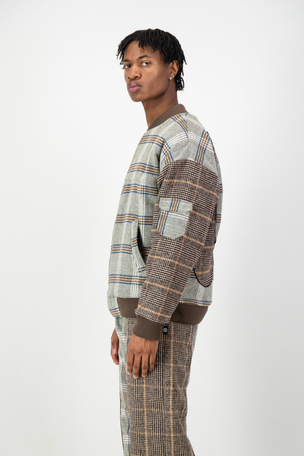 PANELED BOMBER JACKET