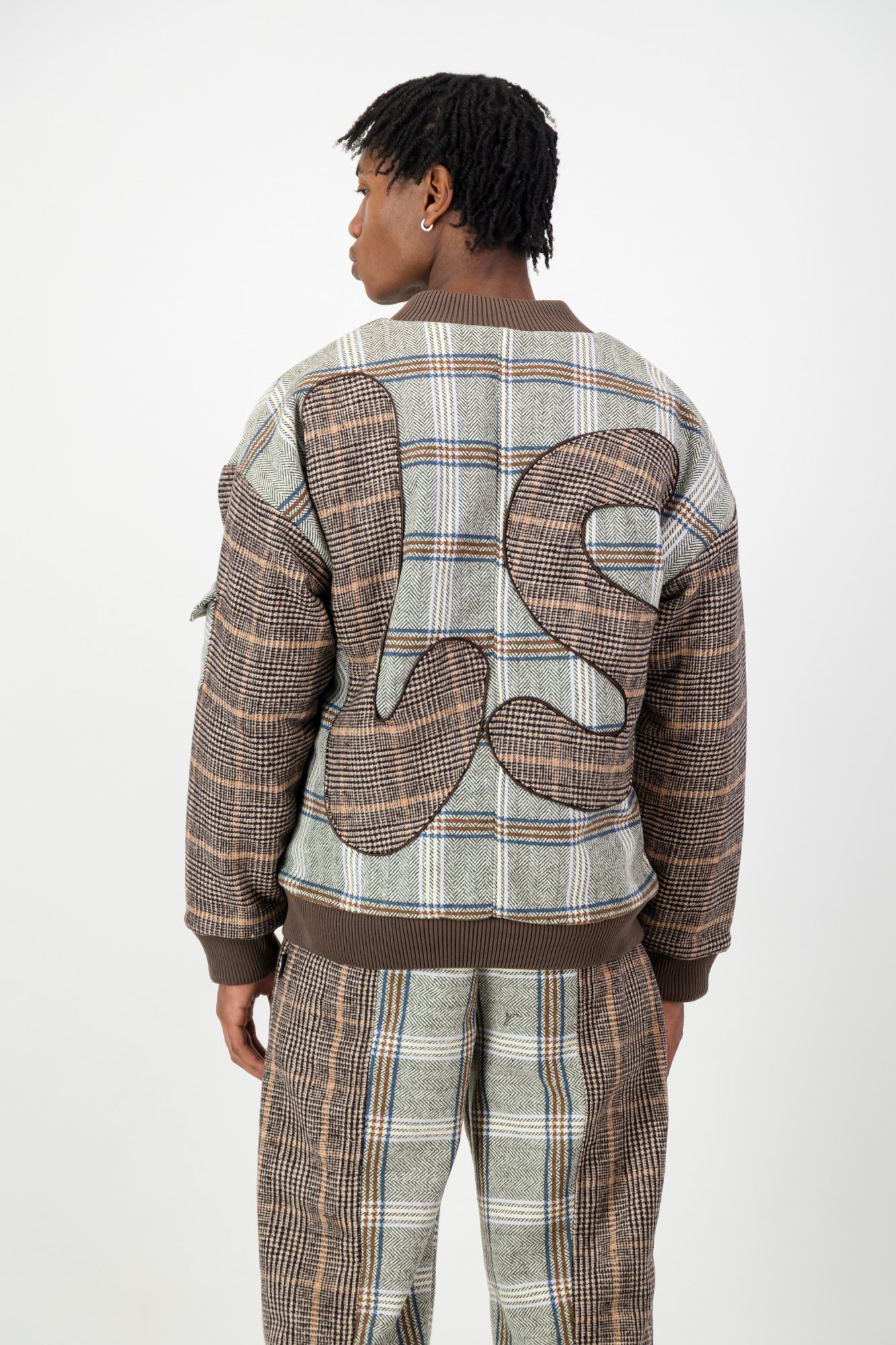 PANELED BOMBER JACKET