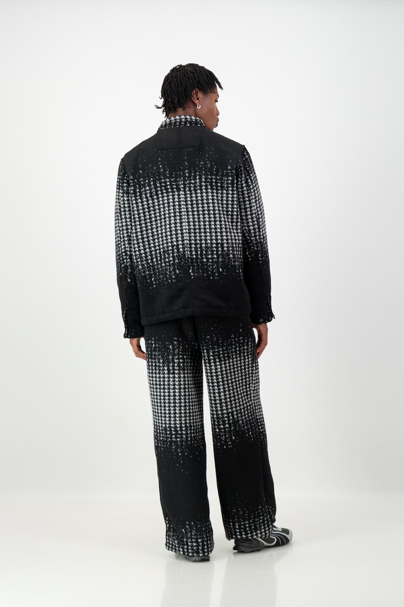 HOUNDSTOOTH PRINT PANTS