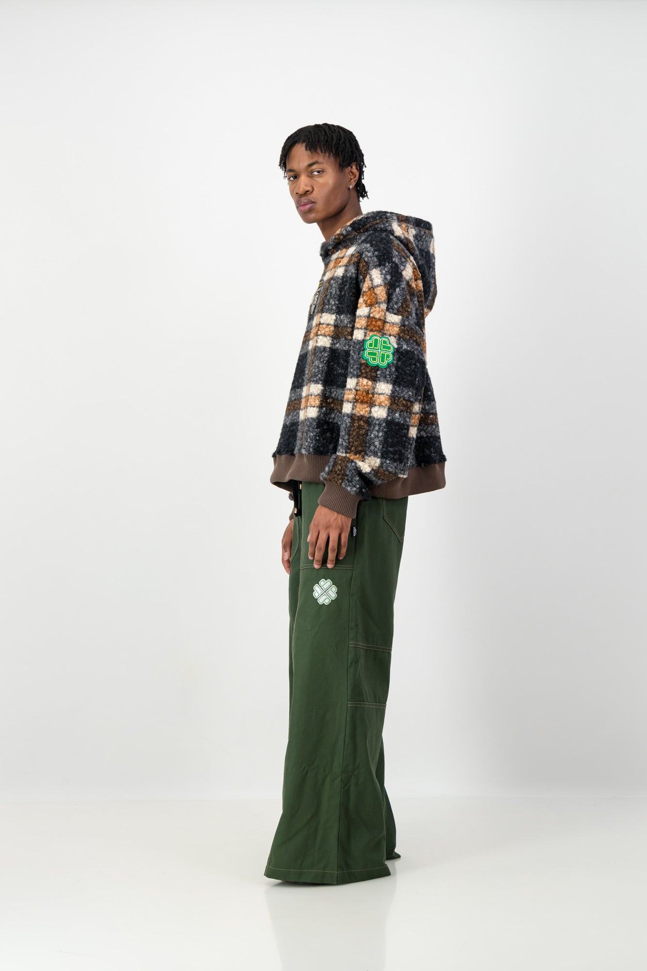 CHECKED HOODIE