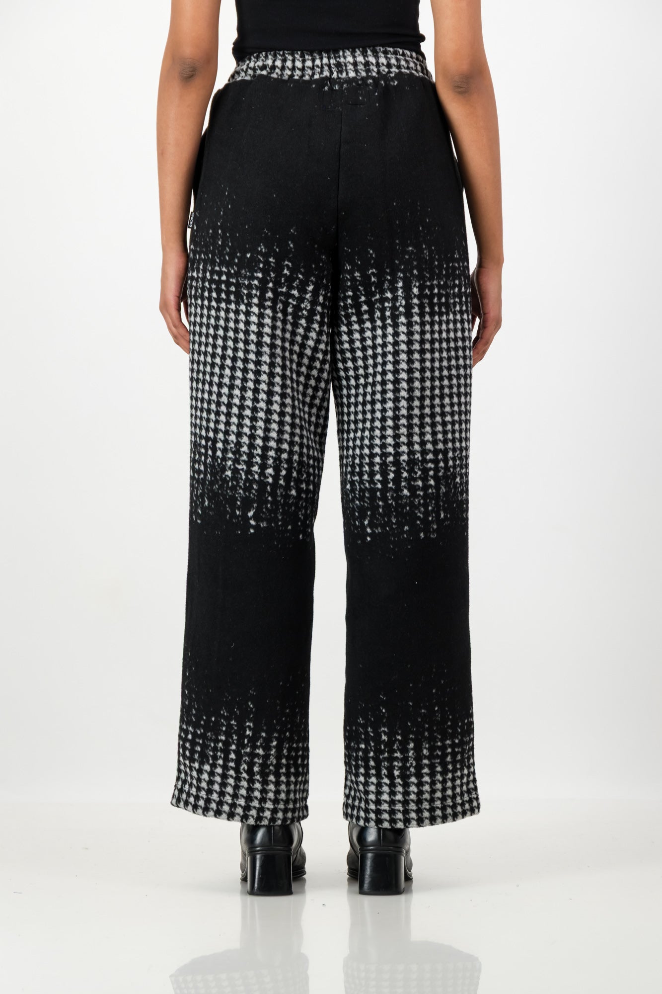 HOUNDSTOOTH PRINT PANTS