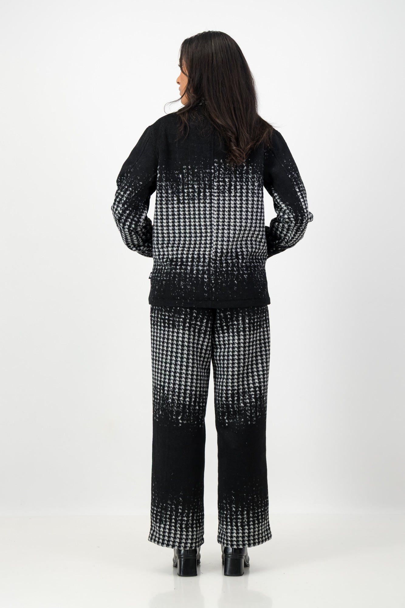 HOUNDSTOOTH PRINT PANTS