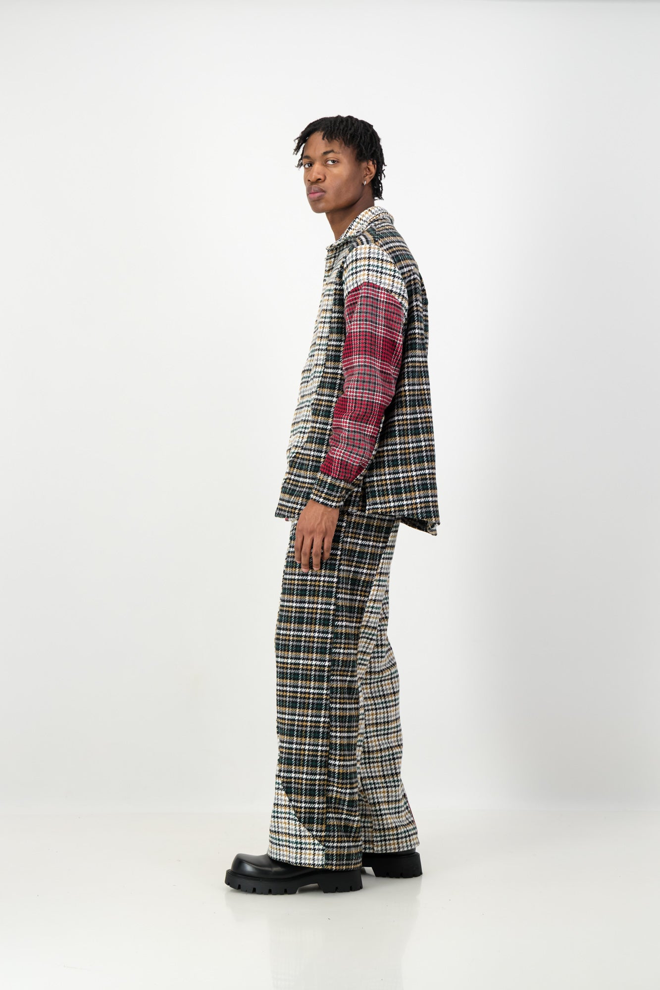 CURVE PANELED SHIRT JACKET