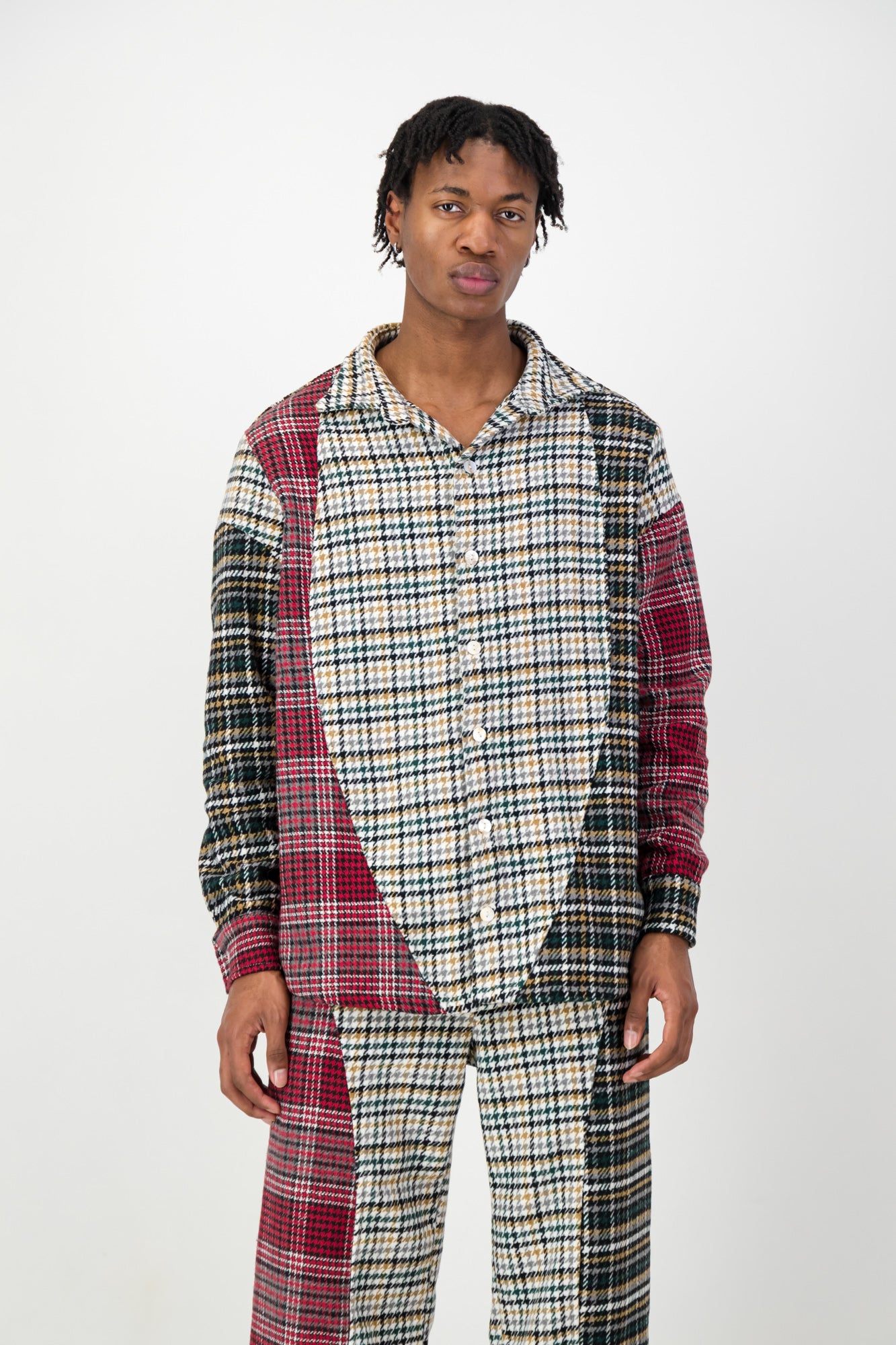 CURVE PANELED SHIRT JACKET