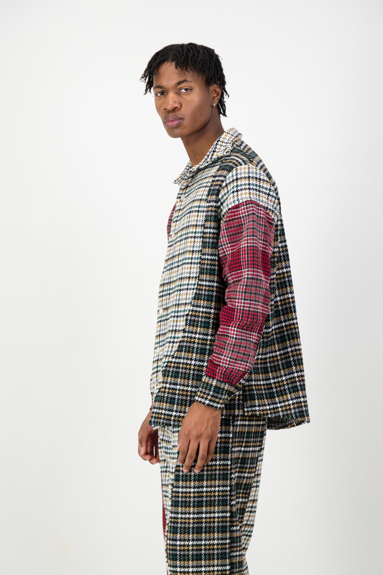CURVE PANELED SHIRT JACKET