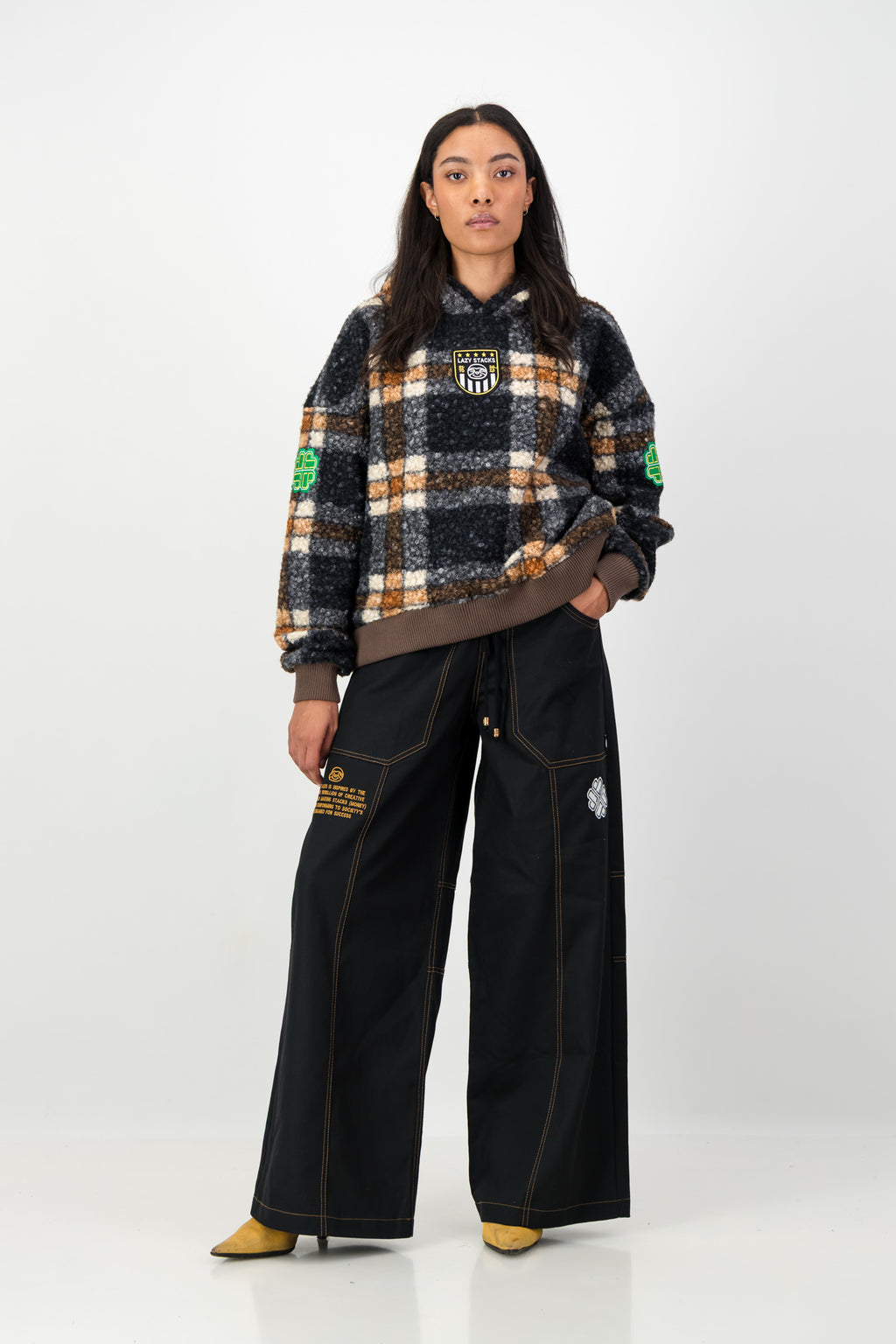 CHECKED HOODIE