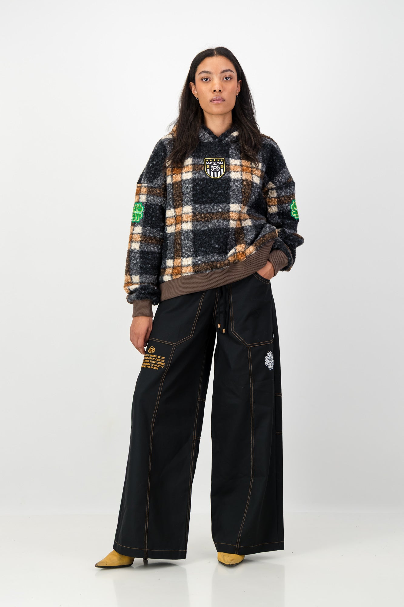 CHECKED HOODIE