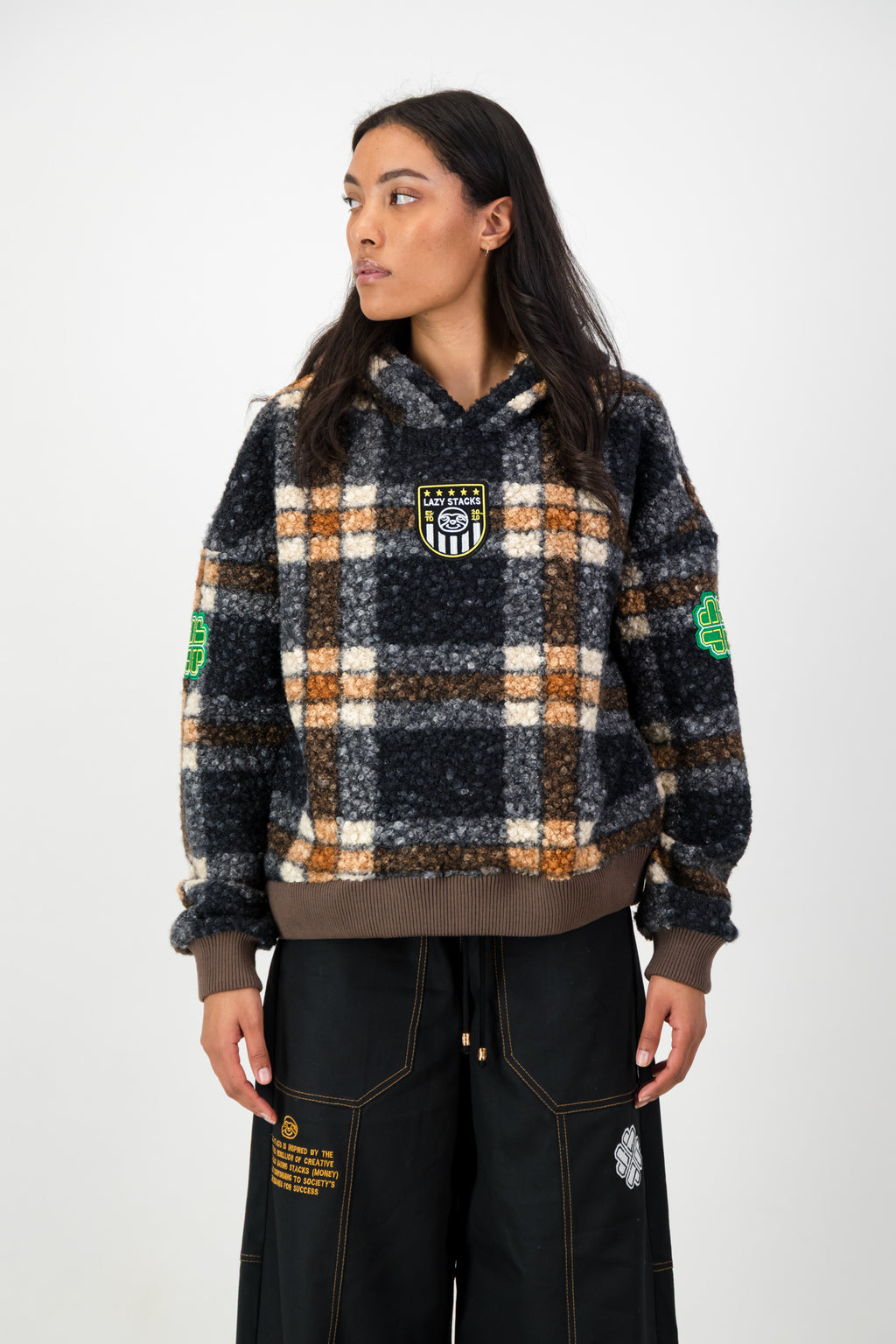 CHECKED HOODIE