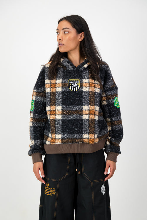 CHECKED HOODIE