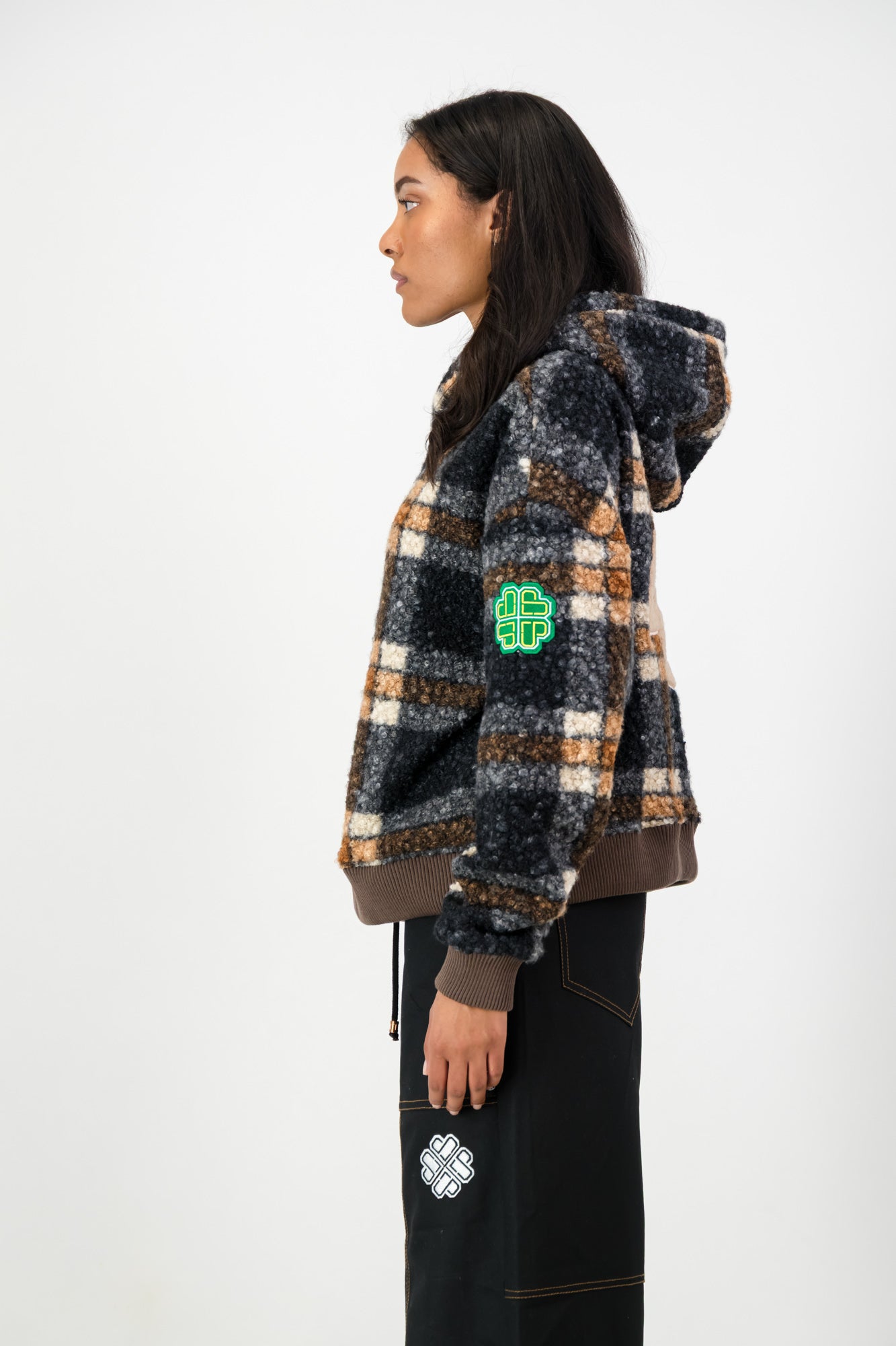 CHECKED HOODIE