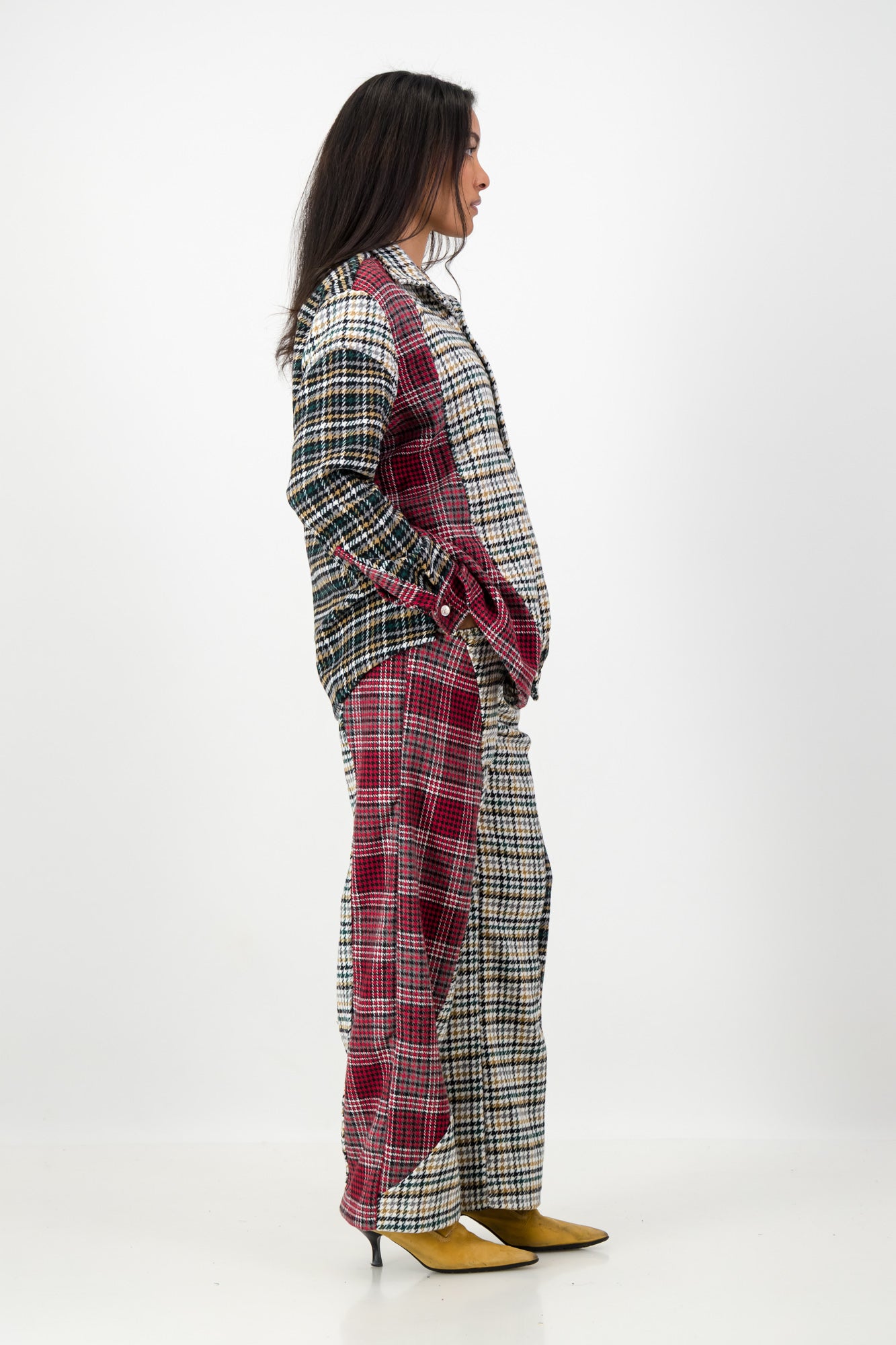 CURVE PANELED SHIRT JACKET