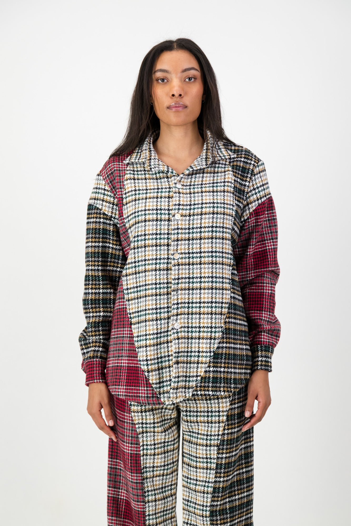 CURVE PANELED SHIRT JACKET
