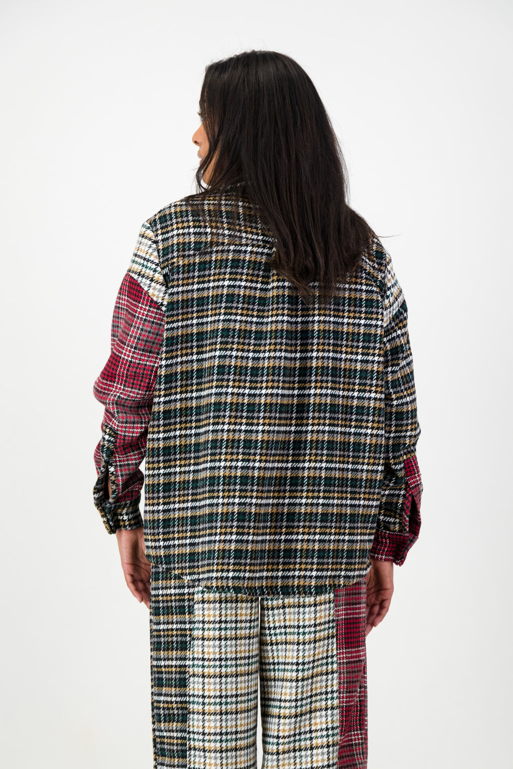 CURVE PANELED SHIRT JACKET