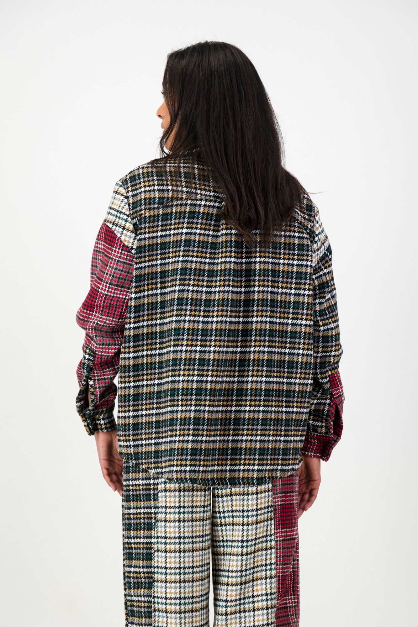 CURVE PANELED SHIRT JACKET