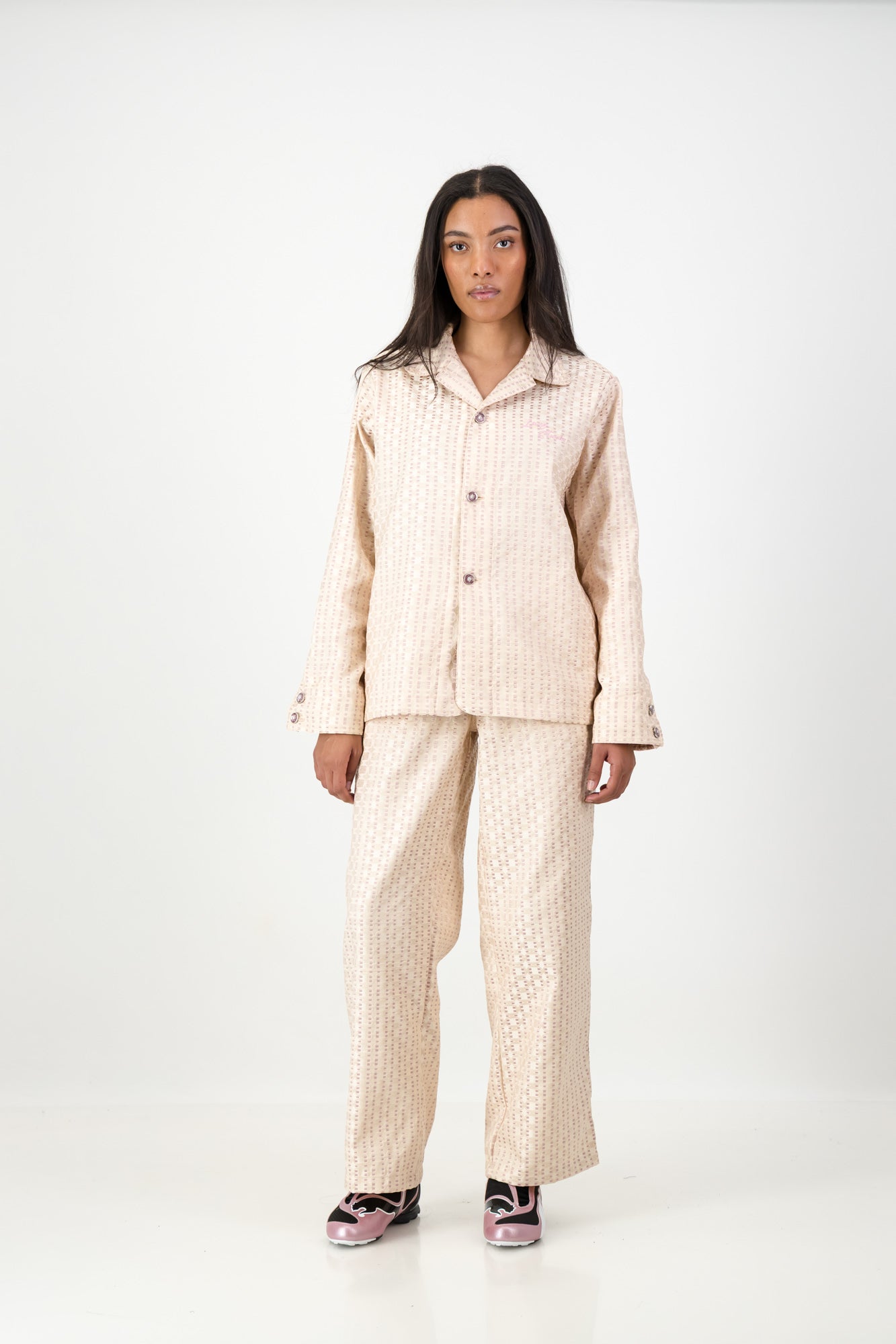 RELAXED JACQUARD PANTS