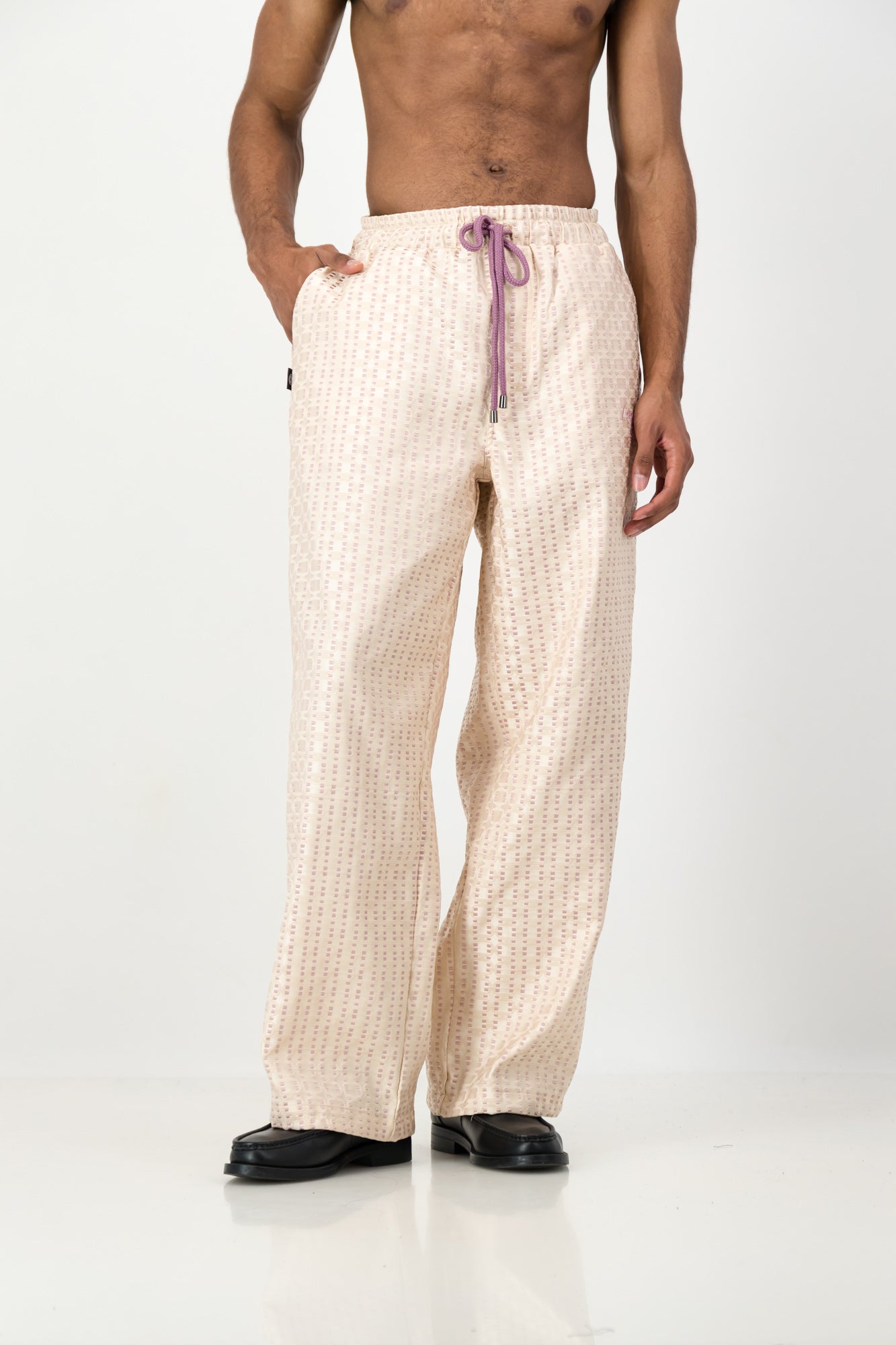 RELAXED JACQUARD PANTS