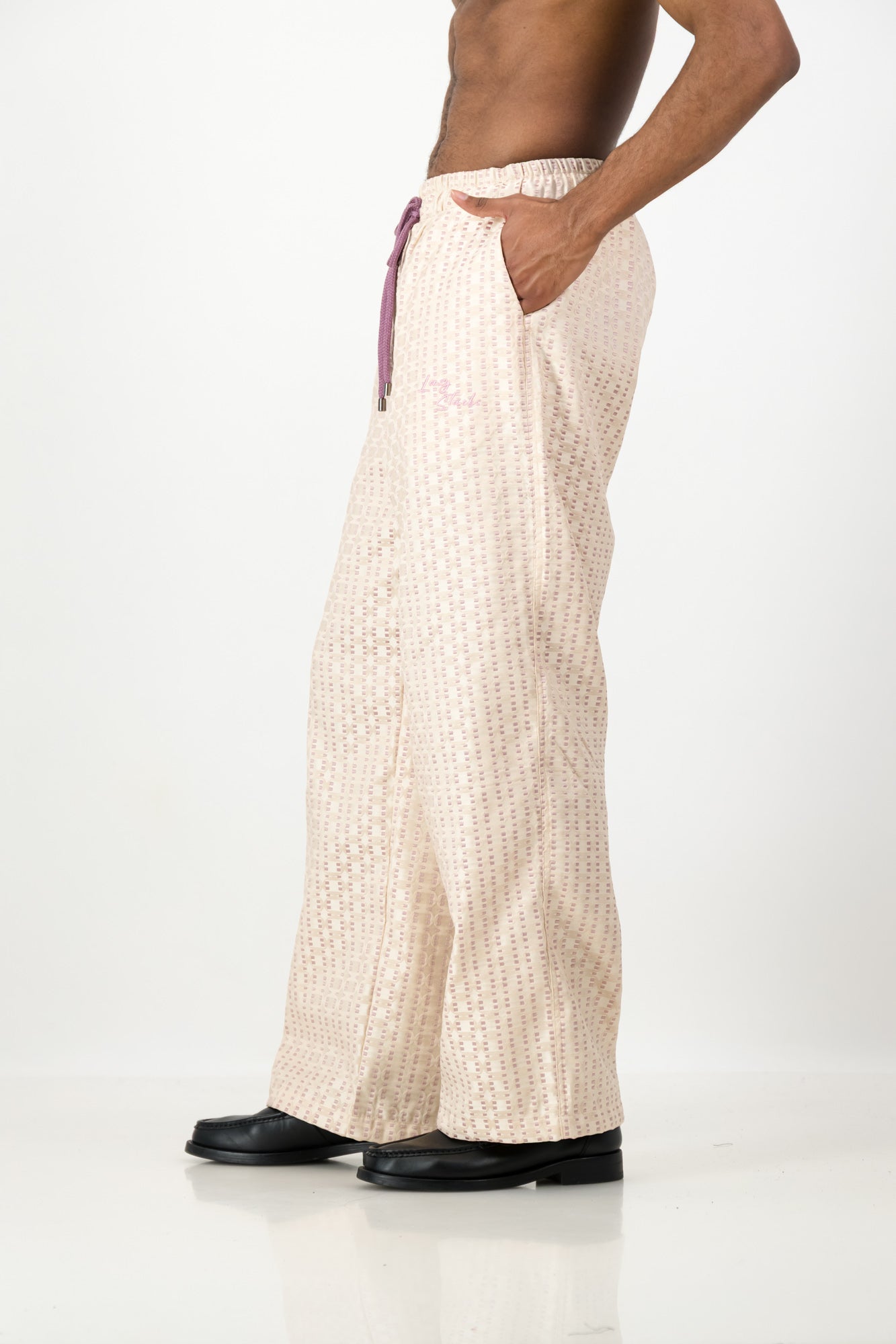RELAXED JACQUARD PANTS